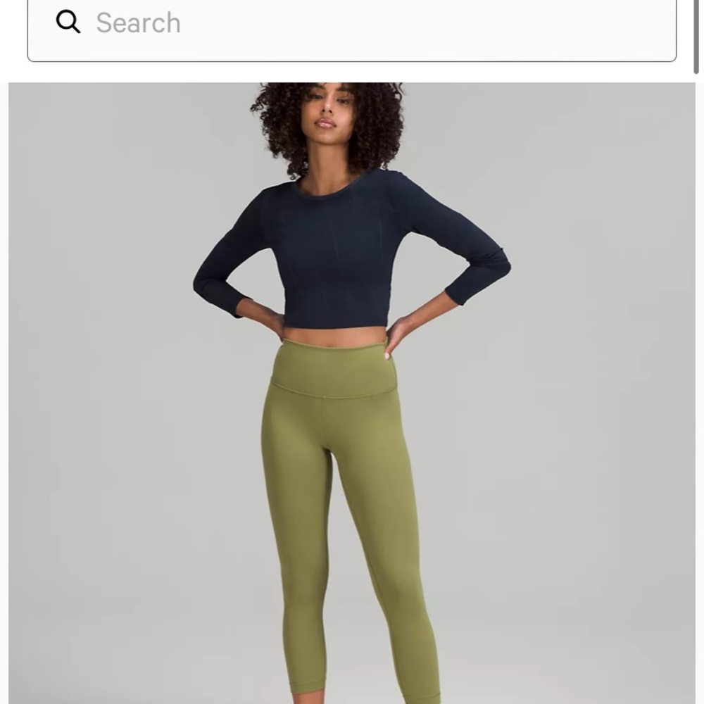 Lululemon green wunder train 25inch leggings!